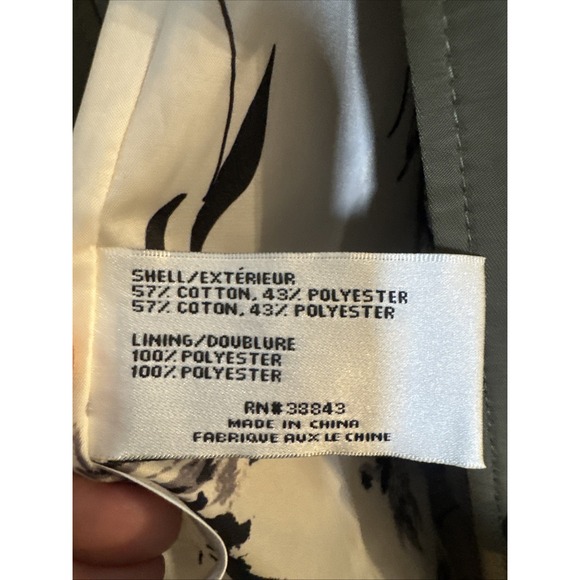 NWT Via Spiga Women's Sage Green Hooded Belted Trench Coat Size S Wtr Repellent - Picture 6 of 9